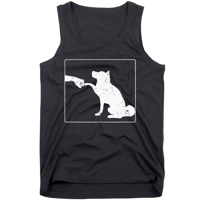 Dog Fist Bump Best Friend Dog Lover Tank Top