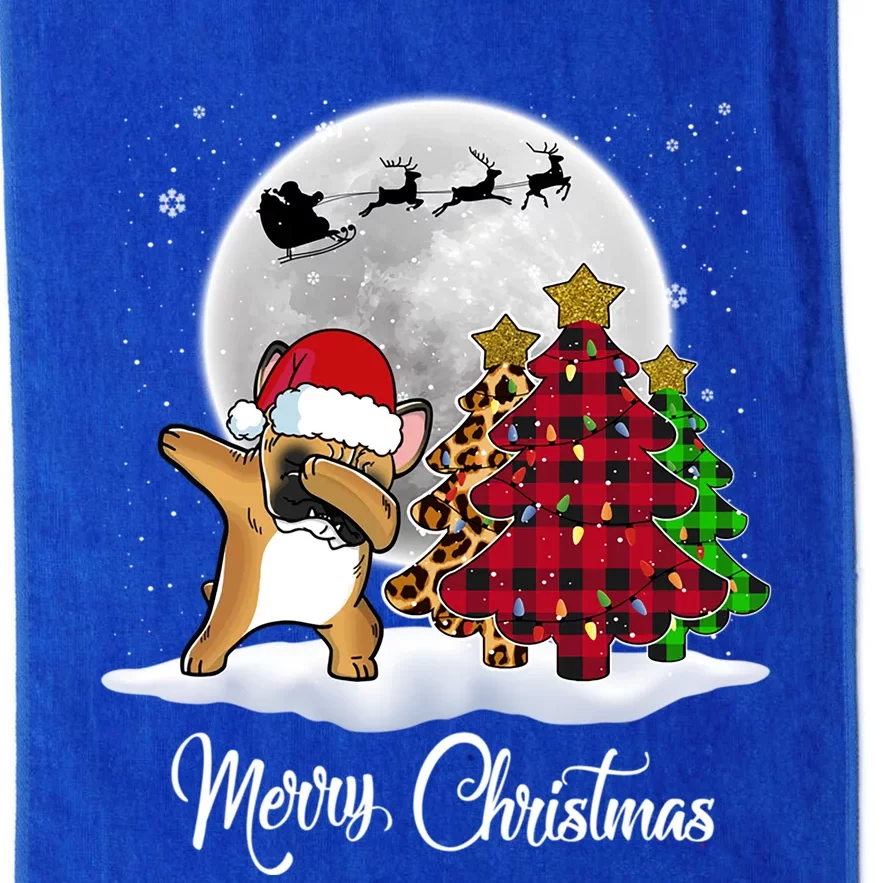 Dabbing French Bulldog Dab Dog Christmas Tree Funny Xmas Gift Platinum Collection Golf Towel