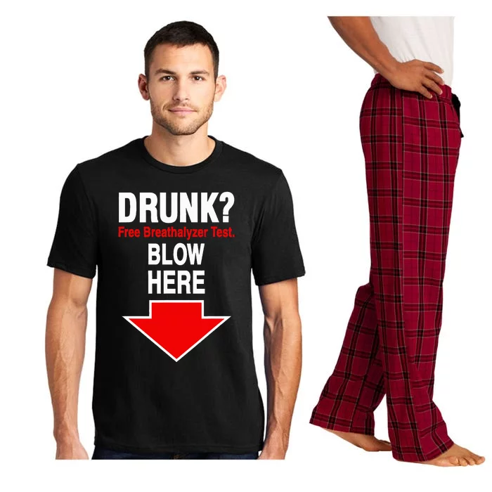 Drunk Free Breathalyzer Test Blow Here Pajama Set