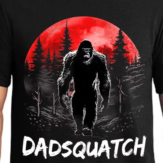 Dadsquatch Funny Bigfoot Dad Sasquatch Yeti Gift Fathers Day Pajama Set