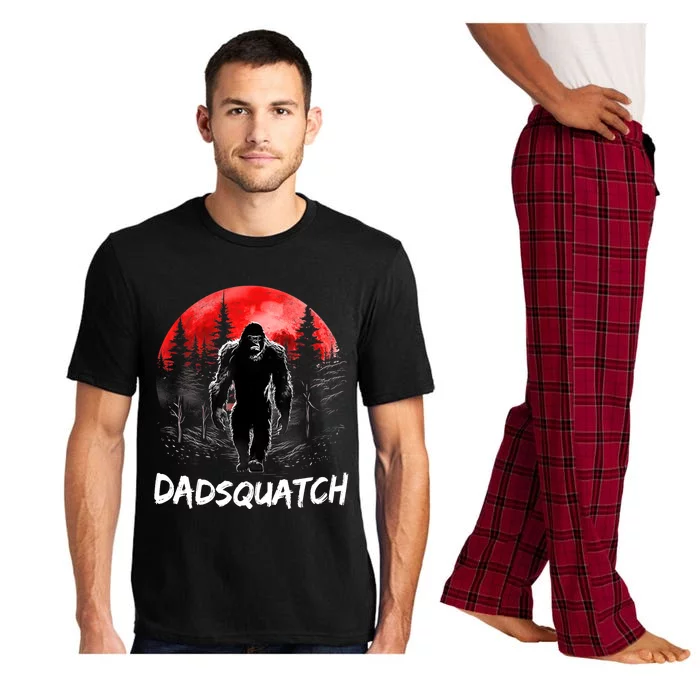 Dadsquatch Funny Bigfoot Dad Sasquatch Yeti Gift Fathers Day Pajama Set