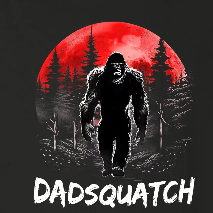 Dadsquatch Funny Bigfoot Dad Sasquatch Yeti Gift Fathers Day Toddler Long Sleeve Shirt