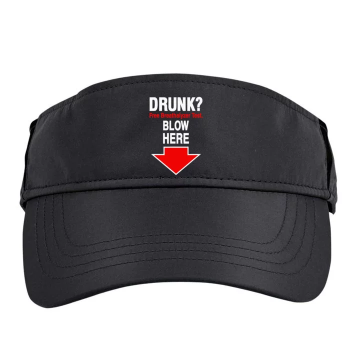 Drunk Free Breathalyzer Test Blow Here Adult Drive Performance Visor