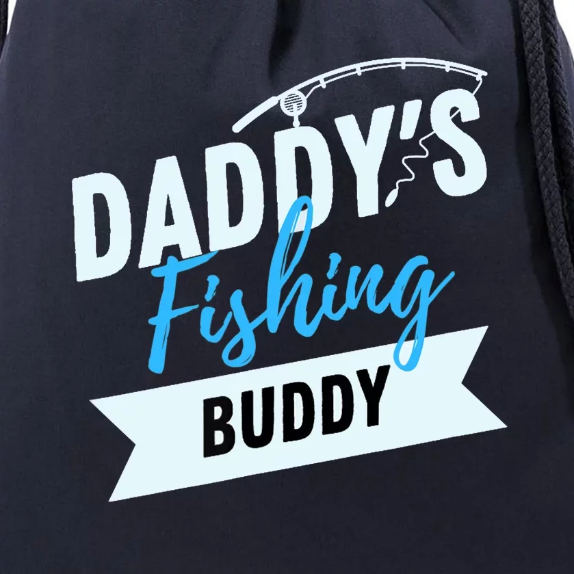 Daddy's Fishing Buddy Drawstring Bag