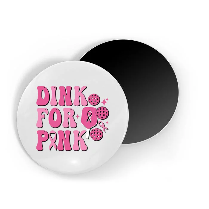 Dink For Breast Cancer Awareness Pickleball Ribbon Magnet