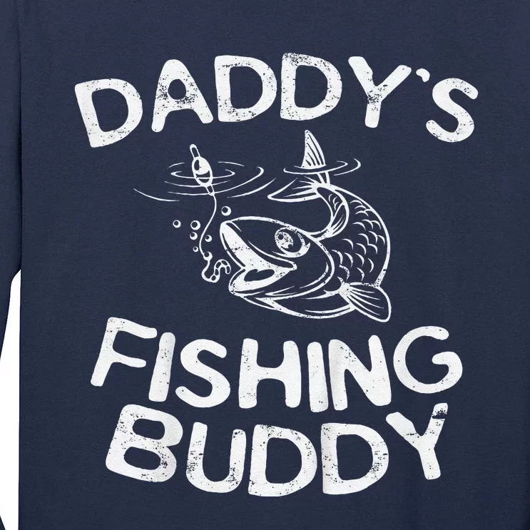 DaddyS Fishing Buddy Young Fisherman Tall Long Sleeve T-Shirt