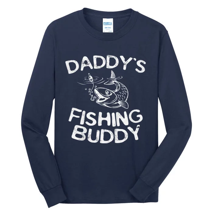 DaddyS Fishing Buddy Young Fisherman Tall Long Sleeve T-Shirt