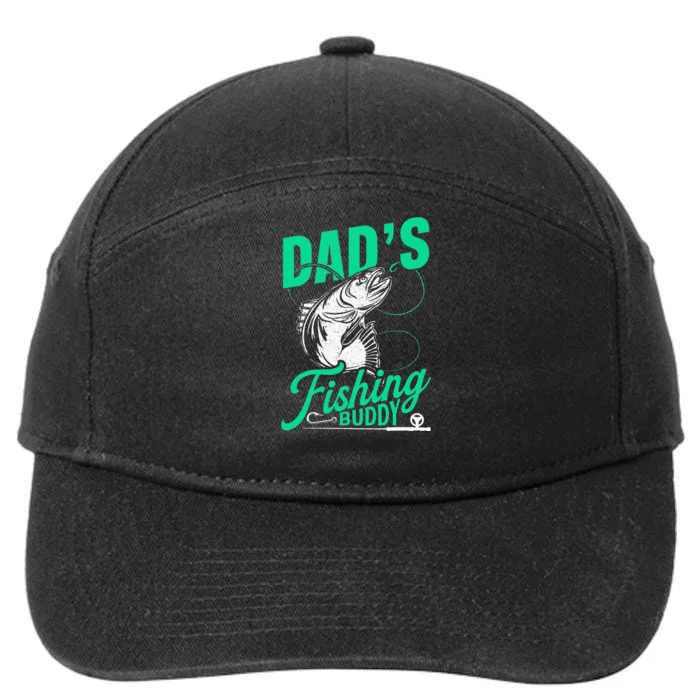 Dad's Fishing Buddy Fisherman Buddies Fisher 7-Panel Snapback Hat