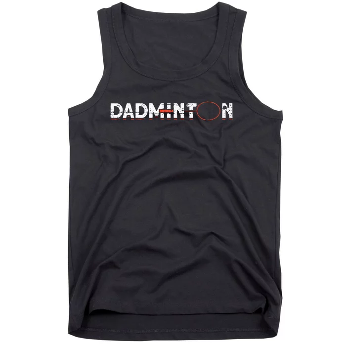 Dadminton Funny Badminton Player Badminton Tank Top