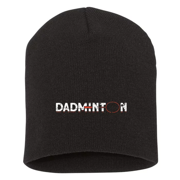 Dadminton Funny Badminton Player Badminton Short Acrylic Beanie