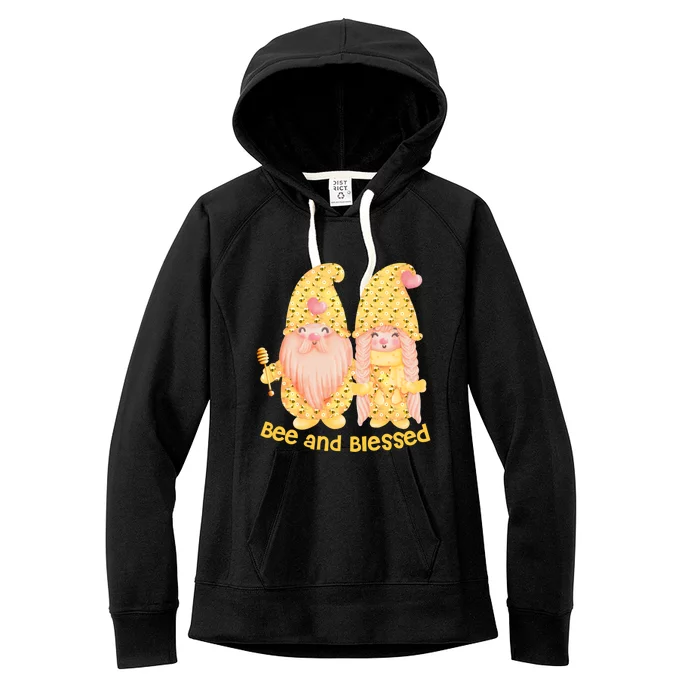 Dy Funny Bee Gnome Couple Costume Beekeeper Funny Gift Mom Cool Gift Women's Fleece Hoodie