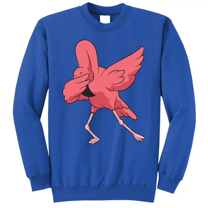 Dabbing Flamingo Bird Cute Flamingo Pink Funny Gift Tall Sweatshirt