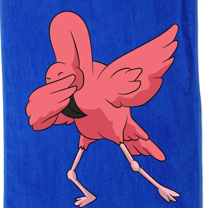 Dabbing Flamingo Bird Cute Flamingo Pink Funny Gift Platinum Collection Golf Towel