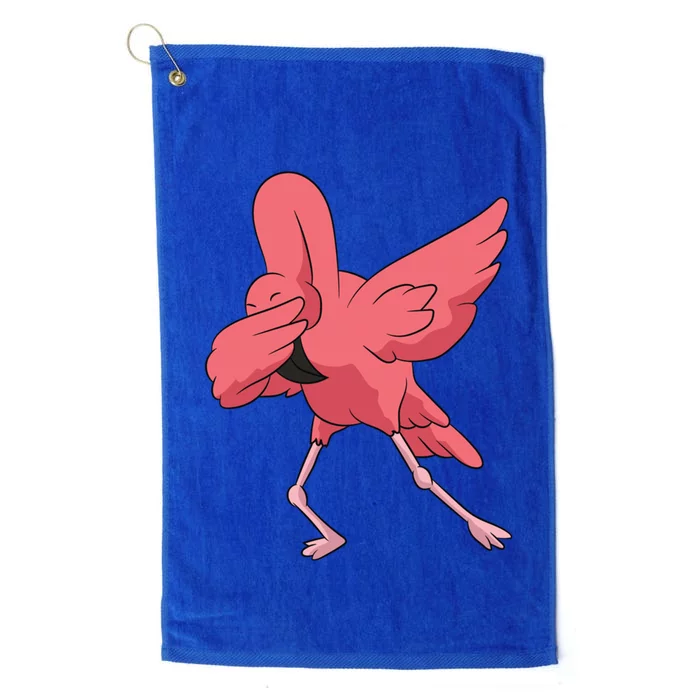 Dabbing Flamingo Bird Cute Flamingo Pink Funny Gift Platinum Collection Golf Towel