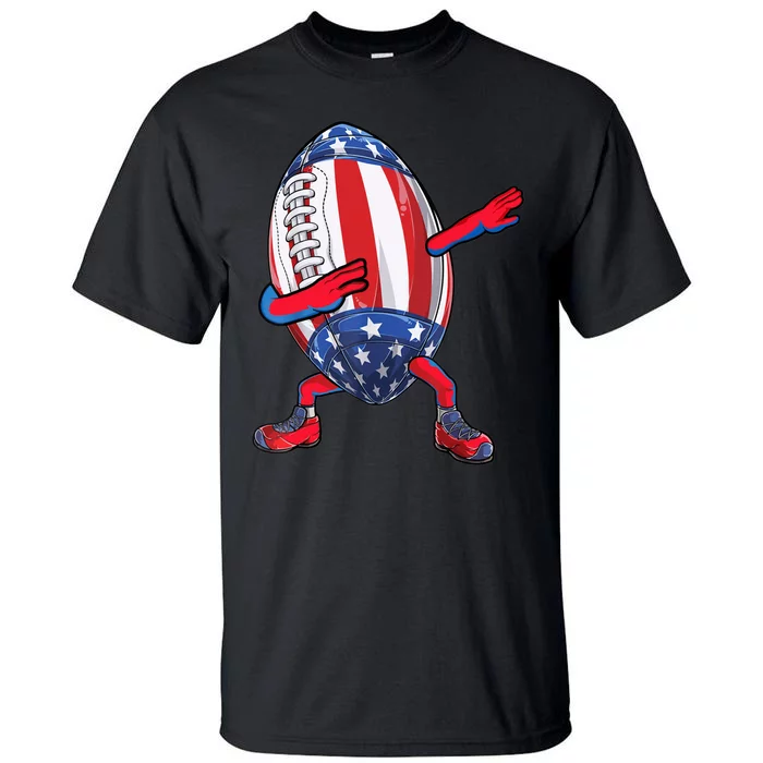 Dabbing Football Ball Vintage American Football 4th of July Tall T-Shirt