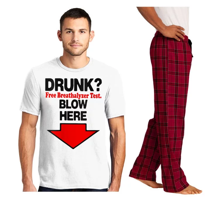 Drunk Free Breathalyzer Test Blow Here Pajama Set