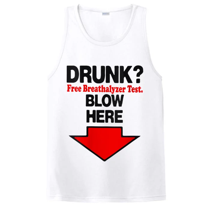 Drunk Free Breathalyzer Test Blow Here Performance Tank