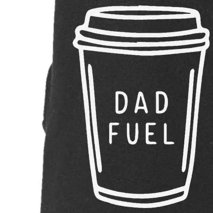 Dad Fuel Coffee Cup Sketch Doggie 3-End Fleece Hoodie