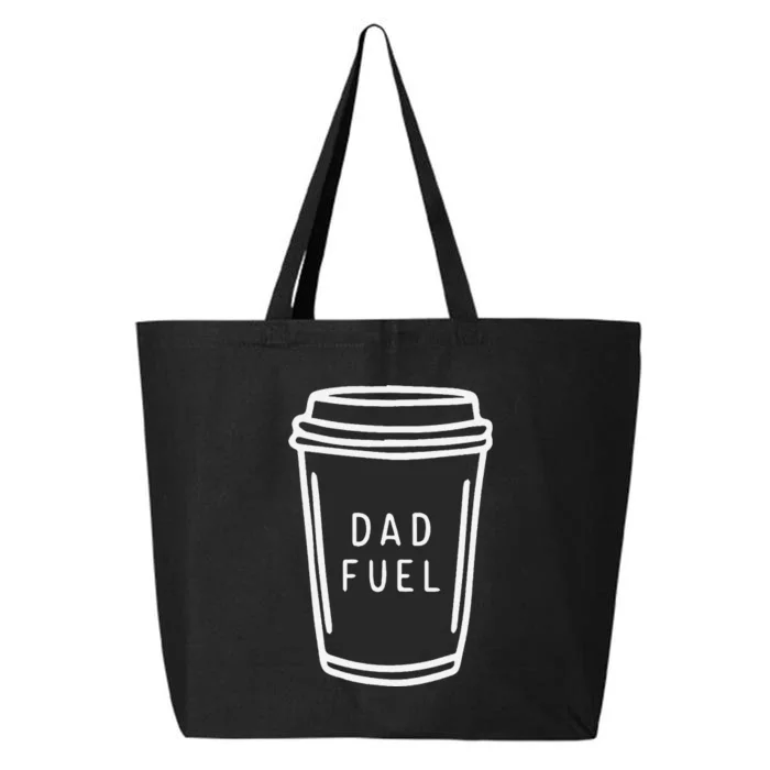 Dad Fuel Coffee Cup Sketch 25L Jumbo Tote