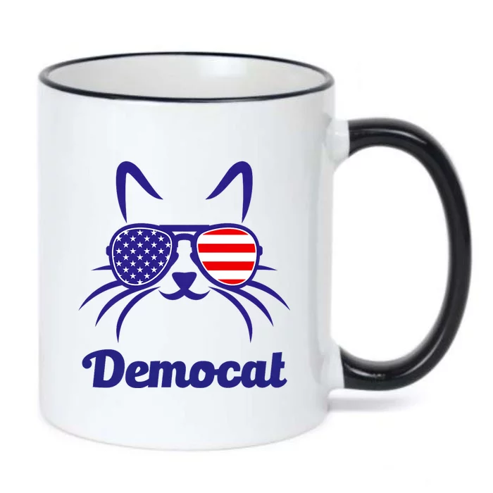 Democat Funny Cat Ladies For Kamala Black Color Changing Mug