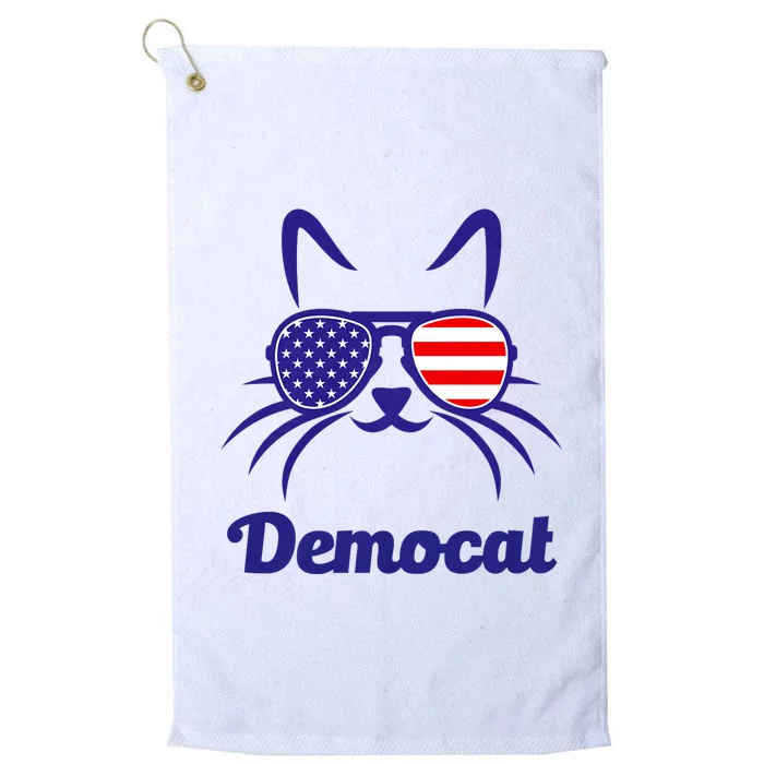 Democat Funny Cat Ladies For Kamala Platinum Collection Golf Towel