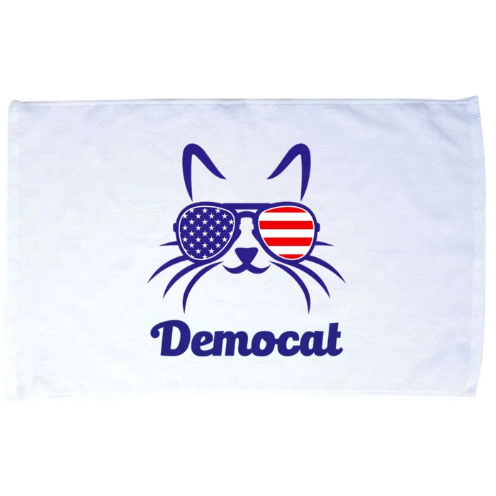 Democat Funny Cat Ladies For Kamala Microfiber Hand Towel