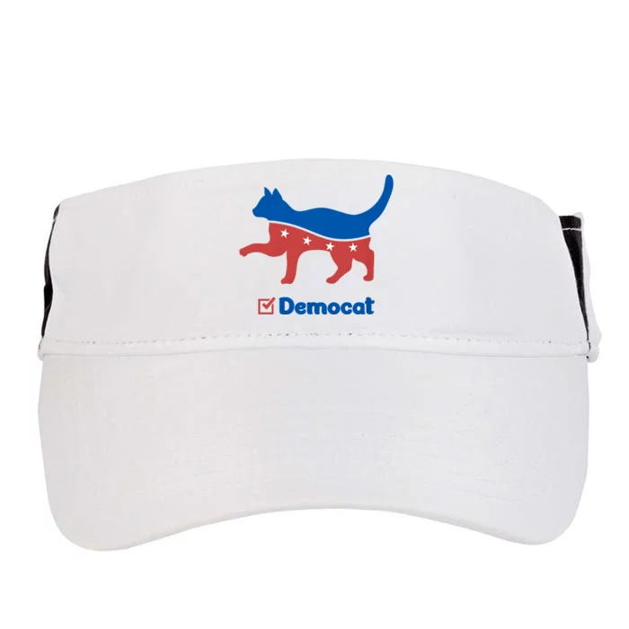 Democat Funny Cat Ladies For Kamala Adult Drive Performance Visor