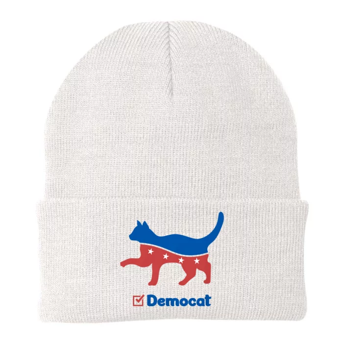 Democat Funny Cat Ladies For Kamala Knit Cap Winter Beanie