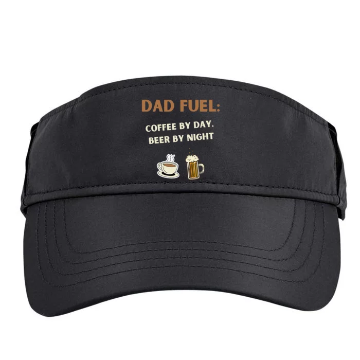 Dad Fuel Coffee by Day Beer by Night Gift Fathers Day Adult Drive Performance Visor