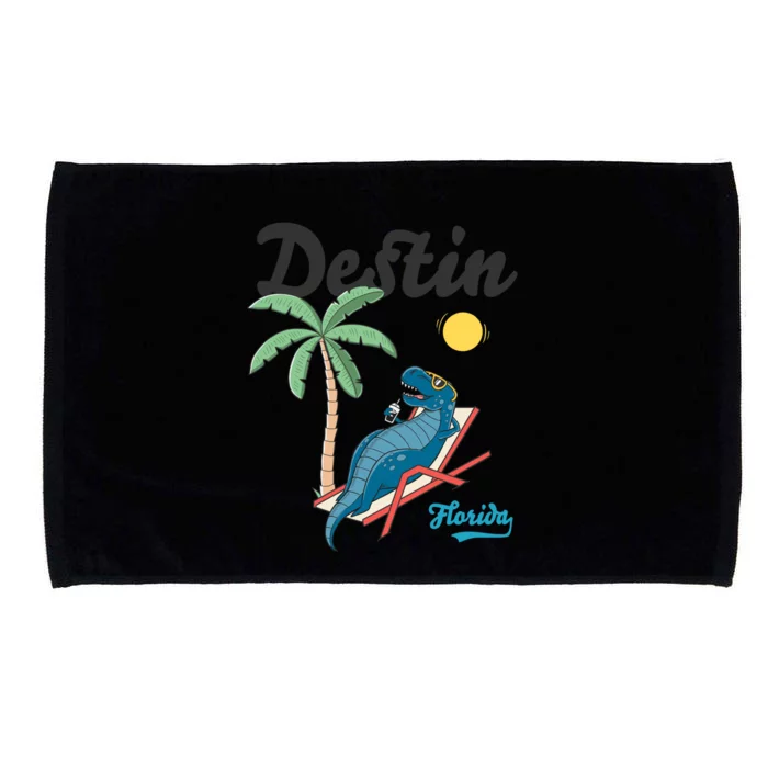 Destin Florida Cool Gift Beach Dinosaur Tmeaningful Giftrex Family Vacation Gift Microfiber Hand Towel