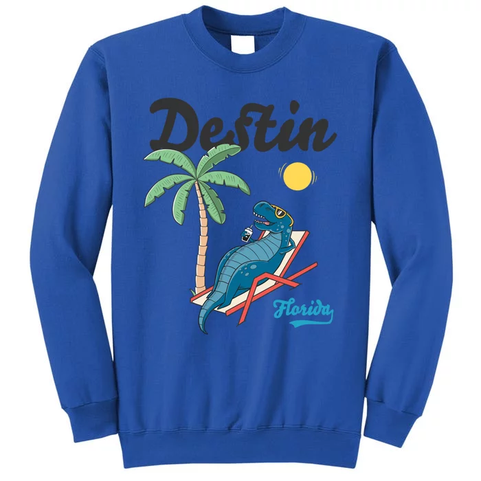 Destin Florida Cool Gift Beach Dinosaur Tmeaningful Giftrex Family Vacation Gift Sweatshirt