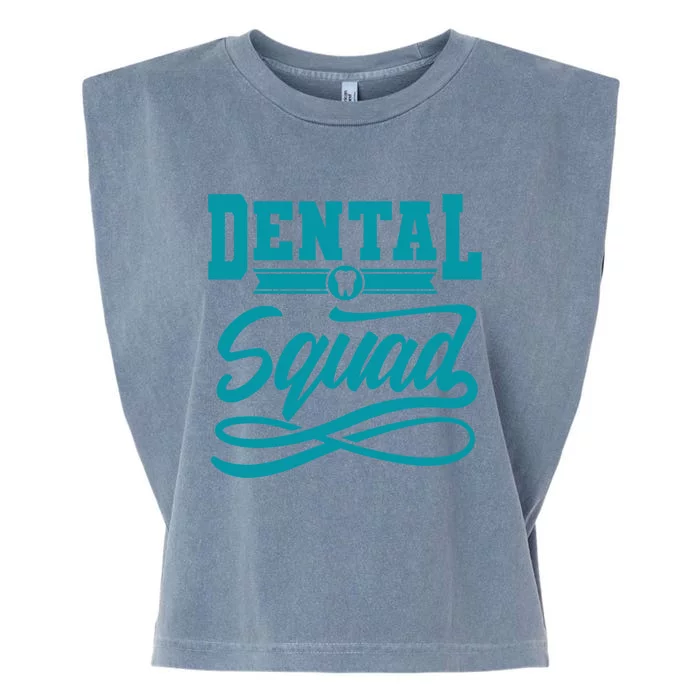 Dentist Funny Crew Dental Clinic Dental Squad Hygienist Gift Garment-Dyed Women's Muscle Tee