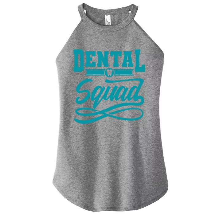 Dentist Funny Crew Dental Clinic Dental Squad Hygienist Gift Women’s Perfect Tri Rocker Tank