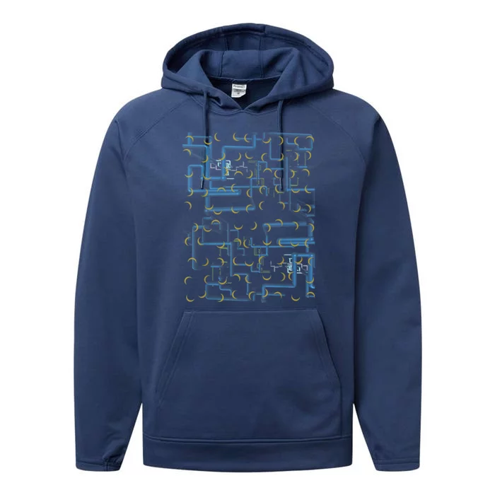 Dan Flashes Complicated Pattern Performance Fleece Hoodie