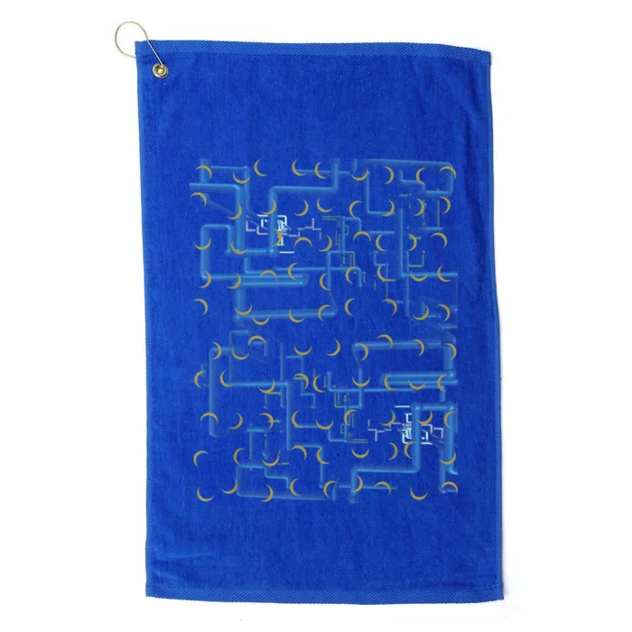 Dan Flashes Complicated Pattern Platinum Collection Golf Towel