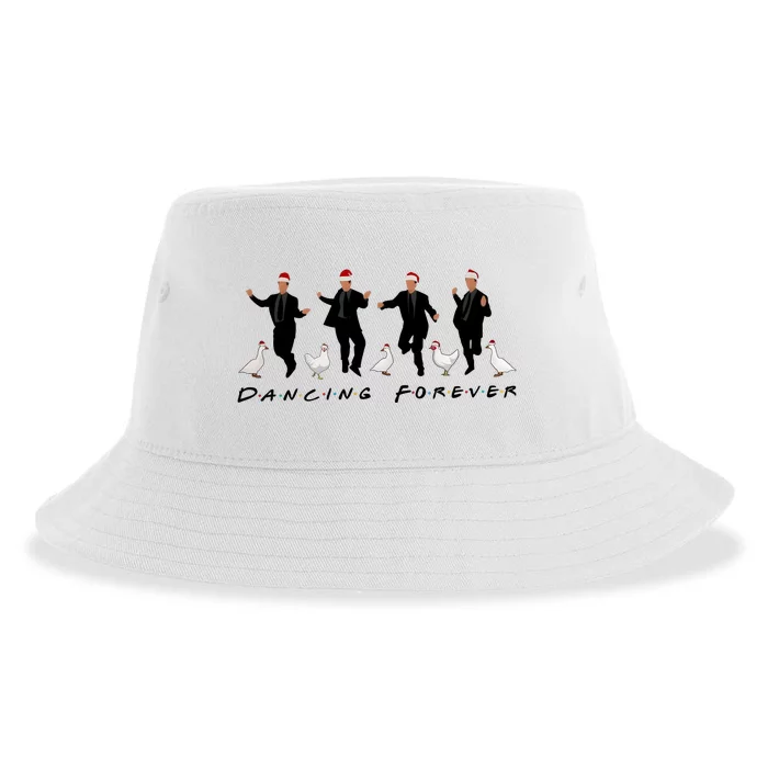 Dancing Forever Chandler Bing Christmas Friends Series Sustainable Bucket Hat