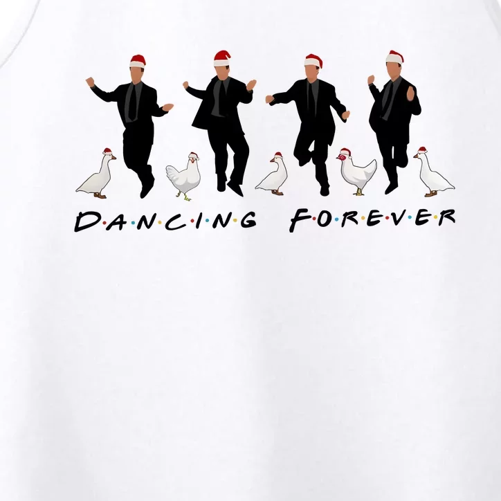 Dancing Forever Chandler Bing Christmas Friends Series Performance Tank