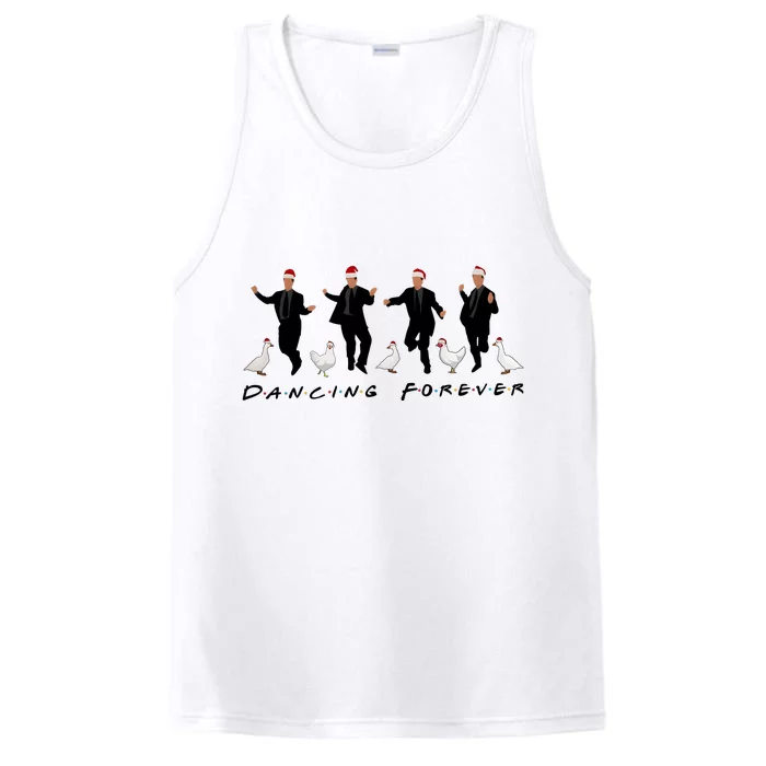 Dancing Forever Chandler Bing Christmas Friends Series Performance Tank