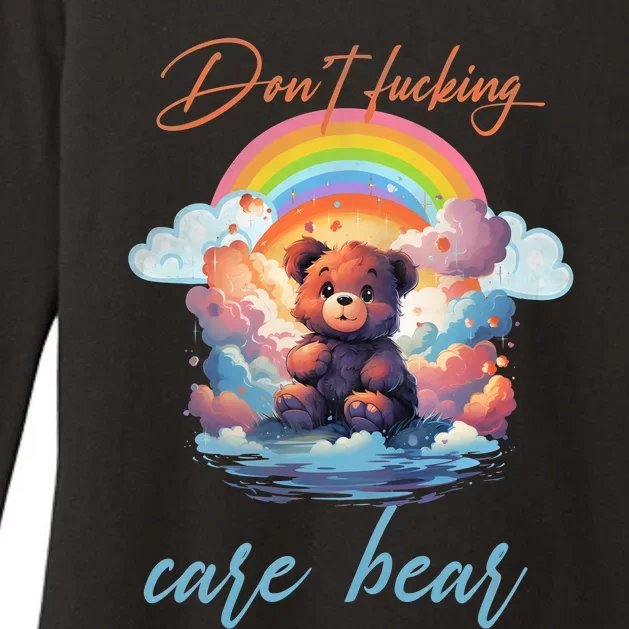 DonT Fucking Care Bear Womens CVC Long Sleeve Shirt