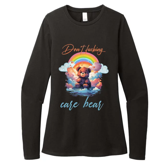 DonT Fucking Care Bear Womens CVC Long Sleeve Shirt