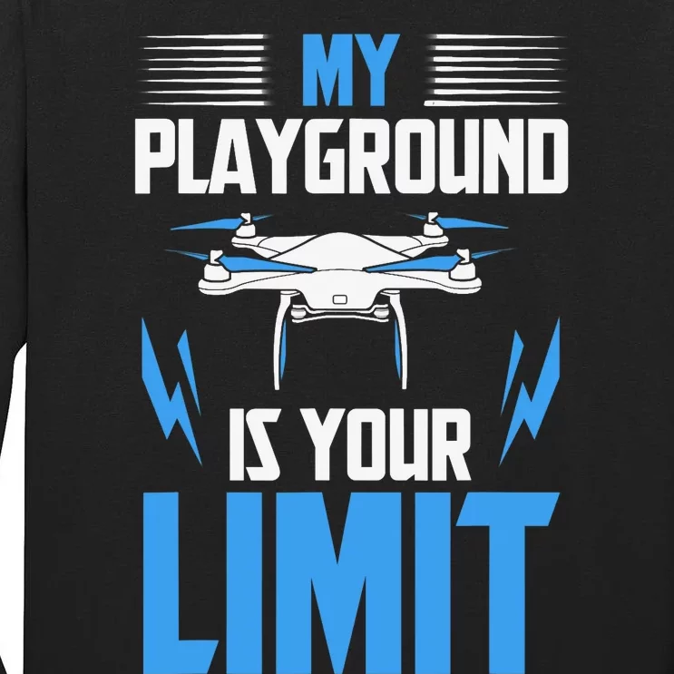 Drone FPV Copter Pilot Tall Long Sleeve T-Shirt