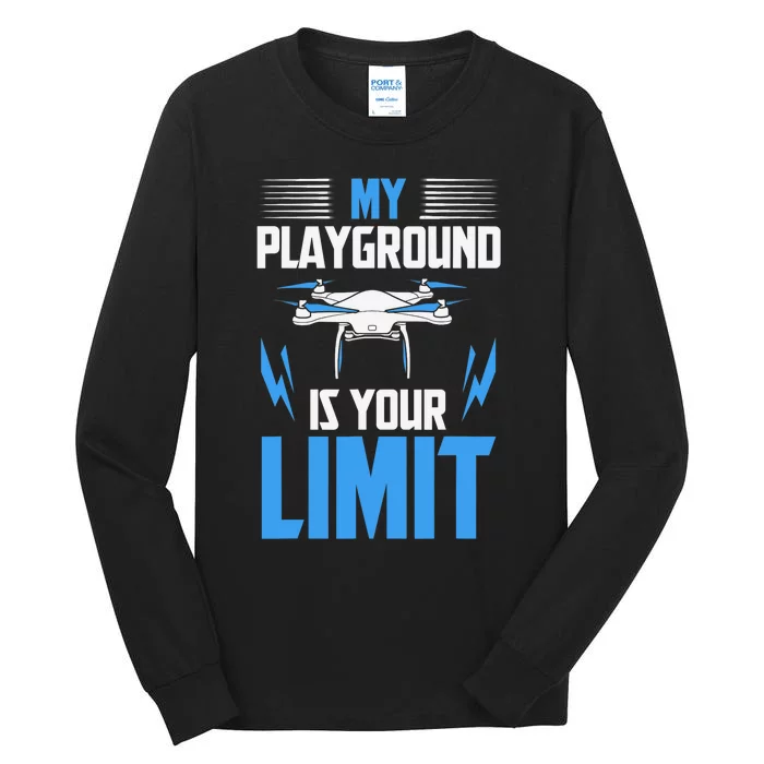 Drone FPV Copter Pilot Tall Long Sleeve T-Shirt