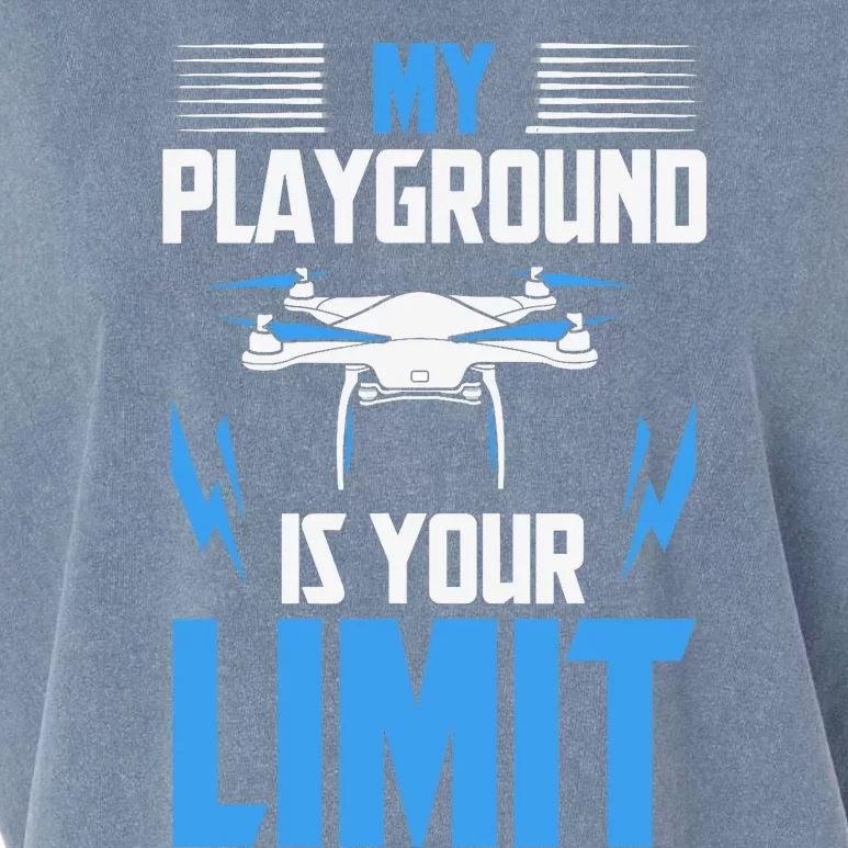 Drone FPV Copter Pilot Garment-Dyed Women's Muscle Tee