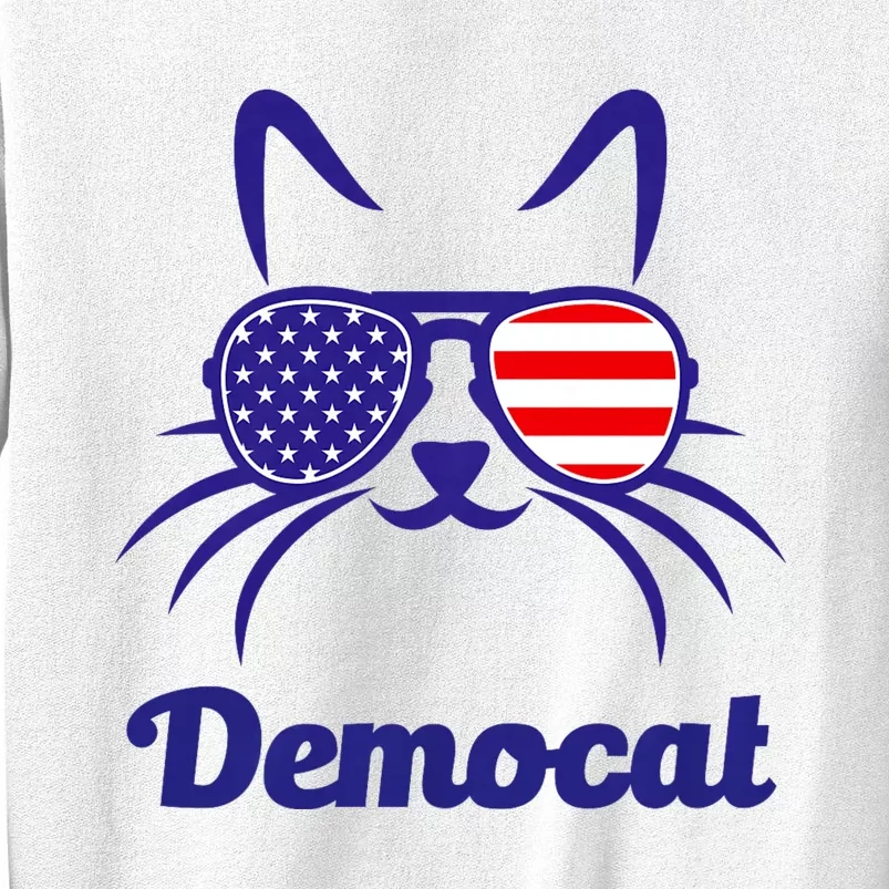 Democat Funny Cat Ladies For Kamala Harris Democrat Lady Sweatshirt