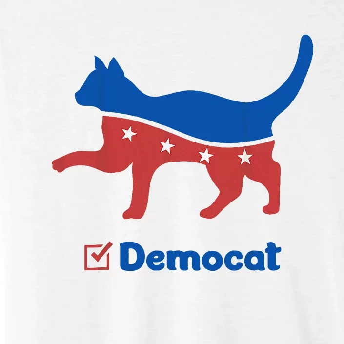 Democat Funny Cat Ladies For Kamala ChromaSoft Performance T-Shirt