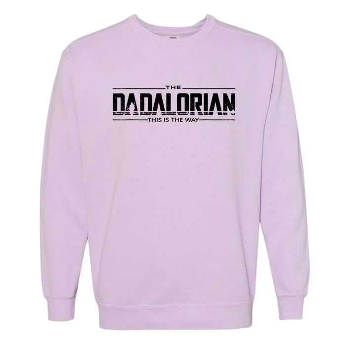 Dadalorian Fathers Day Dad Gift Idea Garment-Dyed Sweatshirt