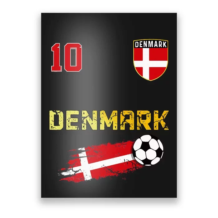 Denmark Flag Danish Pride Lovers Poster