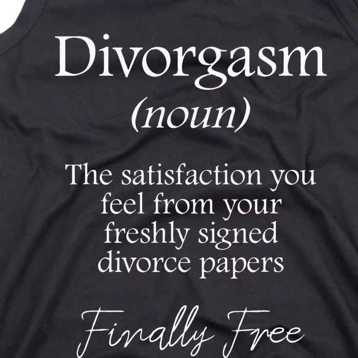 Divorgasm Funny Divorce Design & Party Gift Tank Top