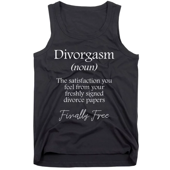 Divorgasm Funny Divorce Design & Party Gift Tank Top