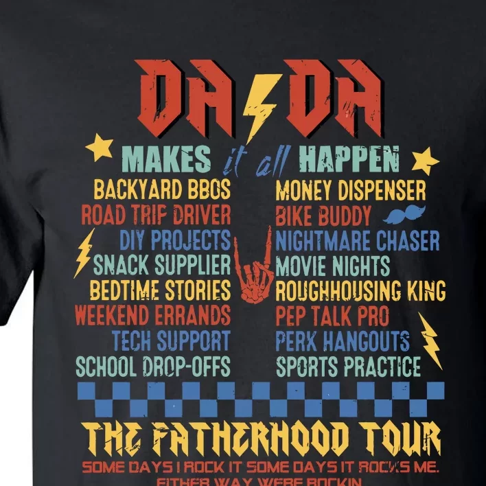 Dada Funny Dad Daddy FatherS Day Tall T-Shirt